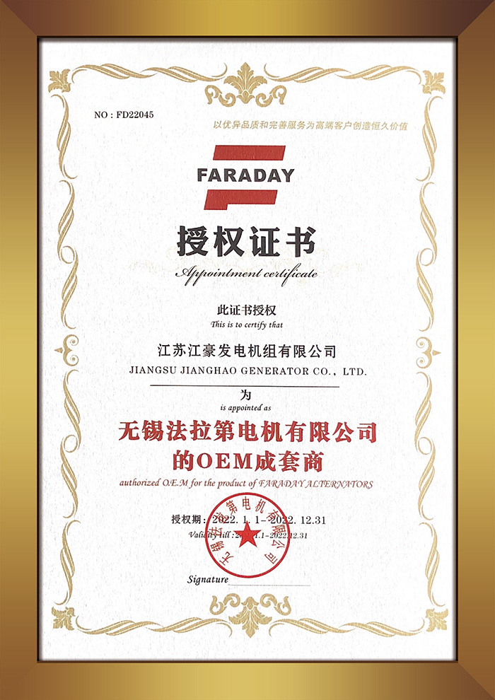 法拉第发电机授权